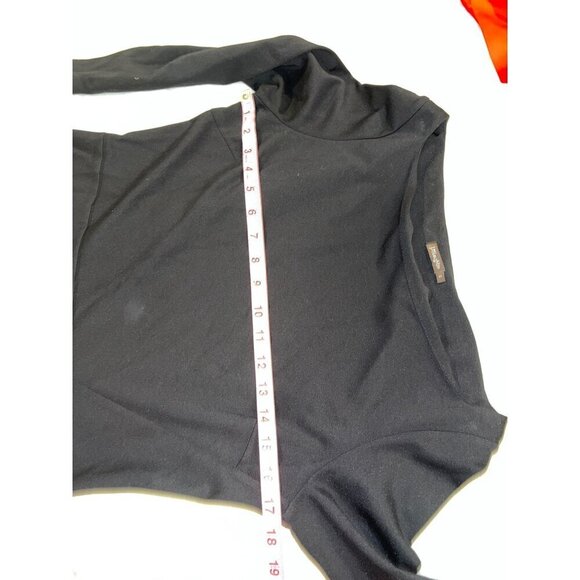 J.McLaughlin Black 3/4 Sleeve Fit & Flare Dress Women size Small - Picture 5 of 9